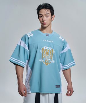 하드 컨텍트 하키 숏 슬리브 - Ice Blue