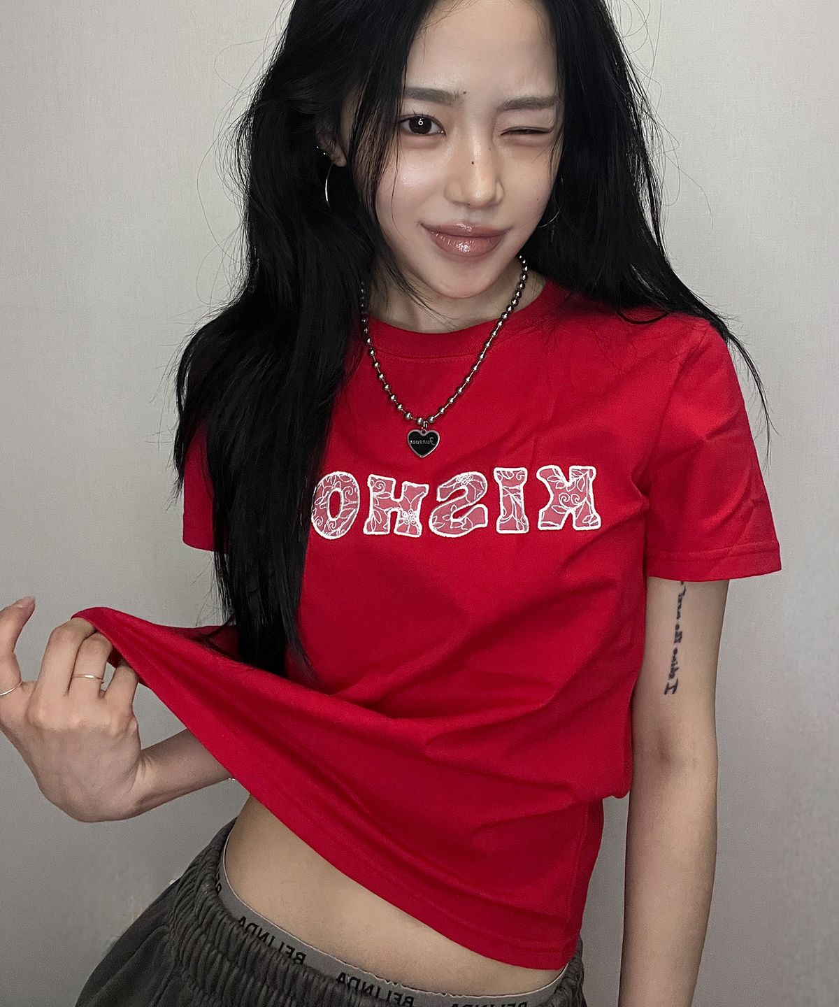 키쇼르(KISHOR) 레이스 로고 반팔티 (3color)