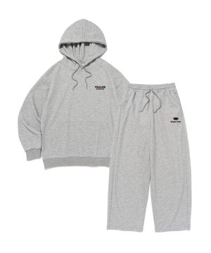 컴피 후드 트레이닝 셋업 (그레이)