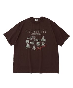 컬리지 로고 컬렉션 반팔티 (브라운)