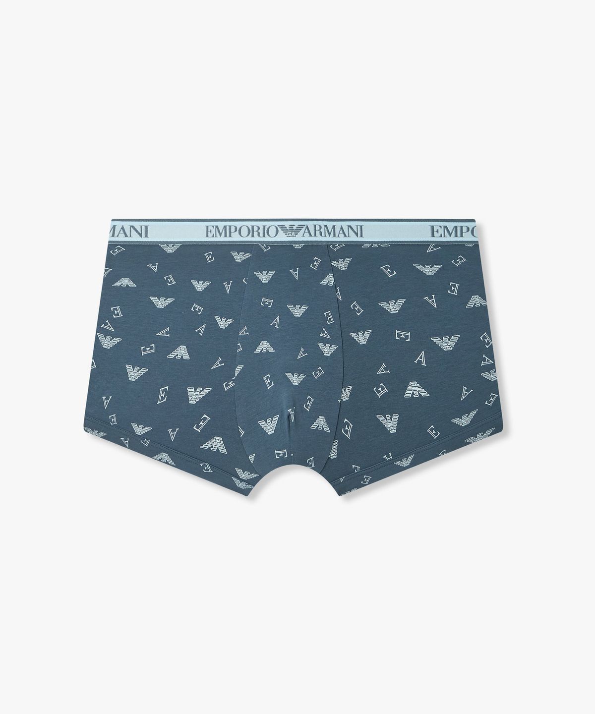 엠포리오 아르마니 언더웨어(EMPORIO ARMANI UNDERWEAR) 남성 멀티 로고 프린트 드로즈_아쿠아스모크 08M6112321