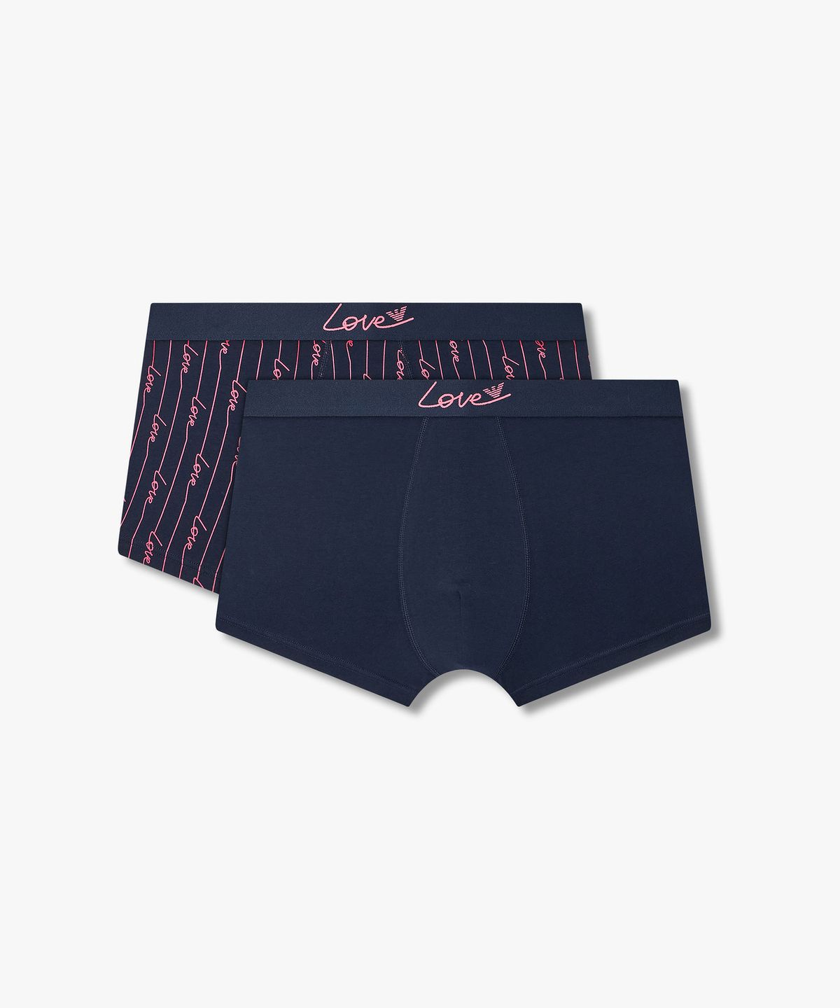 엠포리오 아르마니 언더웨어(EMPORIO ARMANI UNDERWEAR) 남성 발렌타인데이 코튼 드로즈 2PACK_블루 0816161151