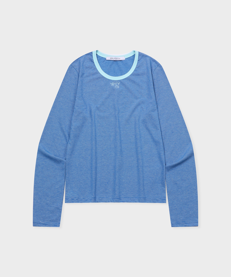 WEEKENDER STRIPE TOP (BLUE-MINT)