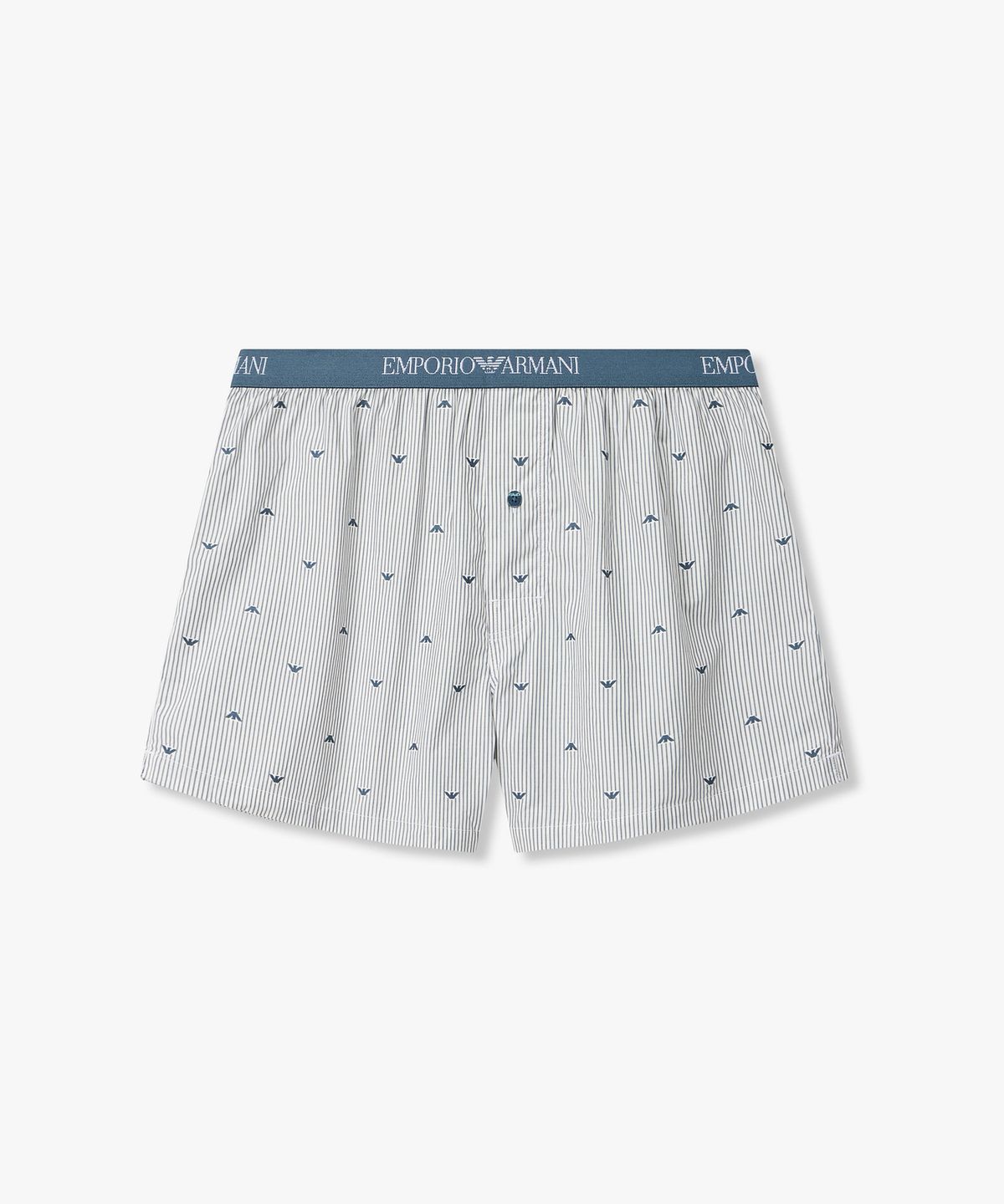 엠포리오 아르마니 언더웨어(EMPORIO ARMANI UNDERWEAR) 남성 올오버 로고 패턴 트렁크_아쿠아스모크 0816112079