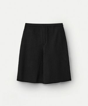 Fine Cotton Bermuda Pants_Black