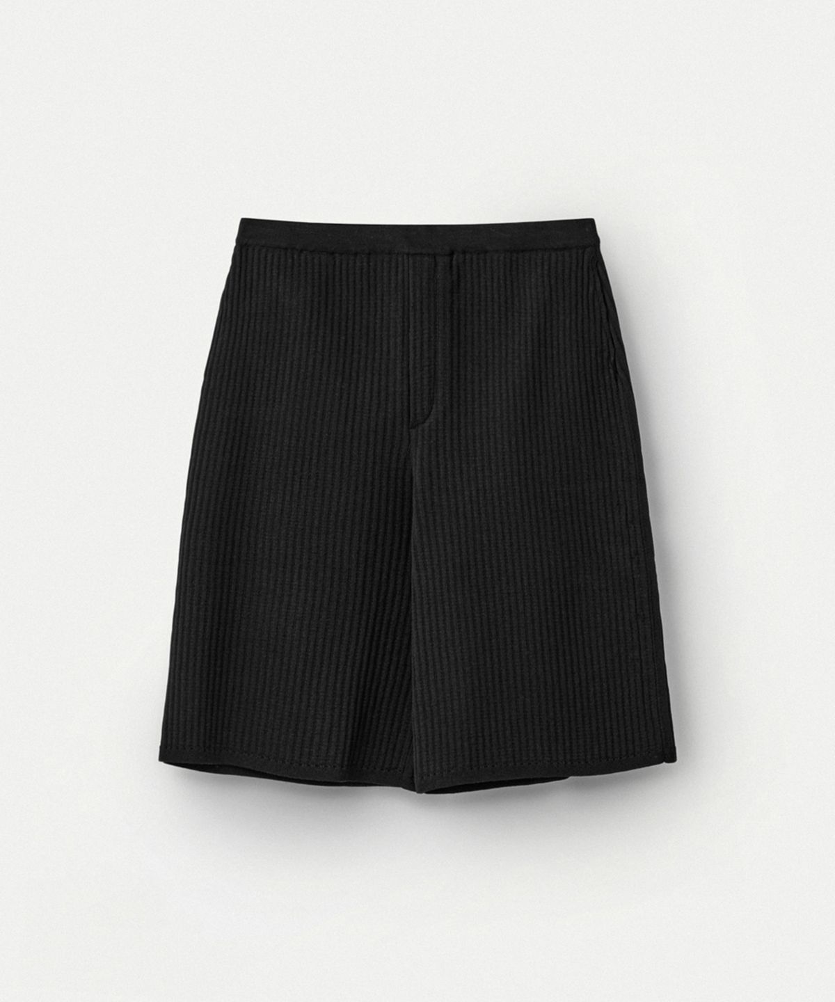 우마뭉(UMARMUNG) Fine Cotton Bermuda Pants_Black