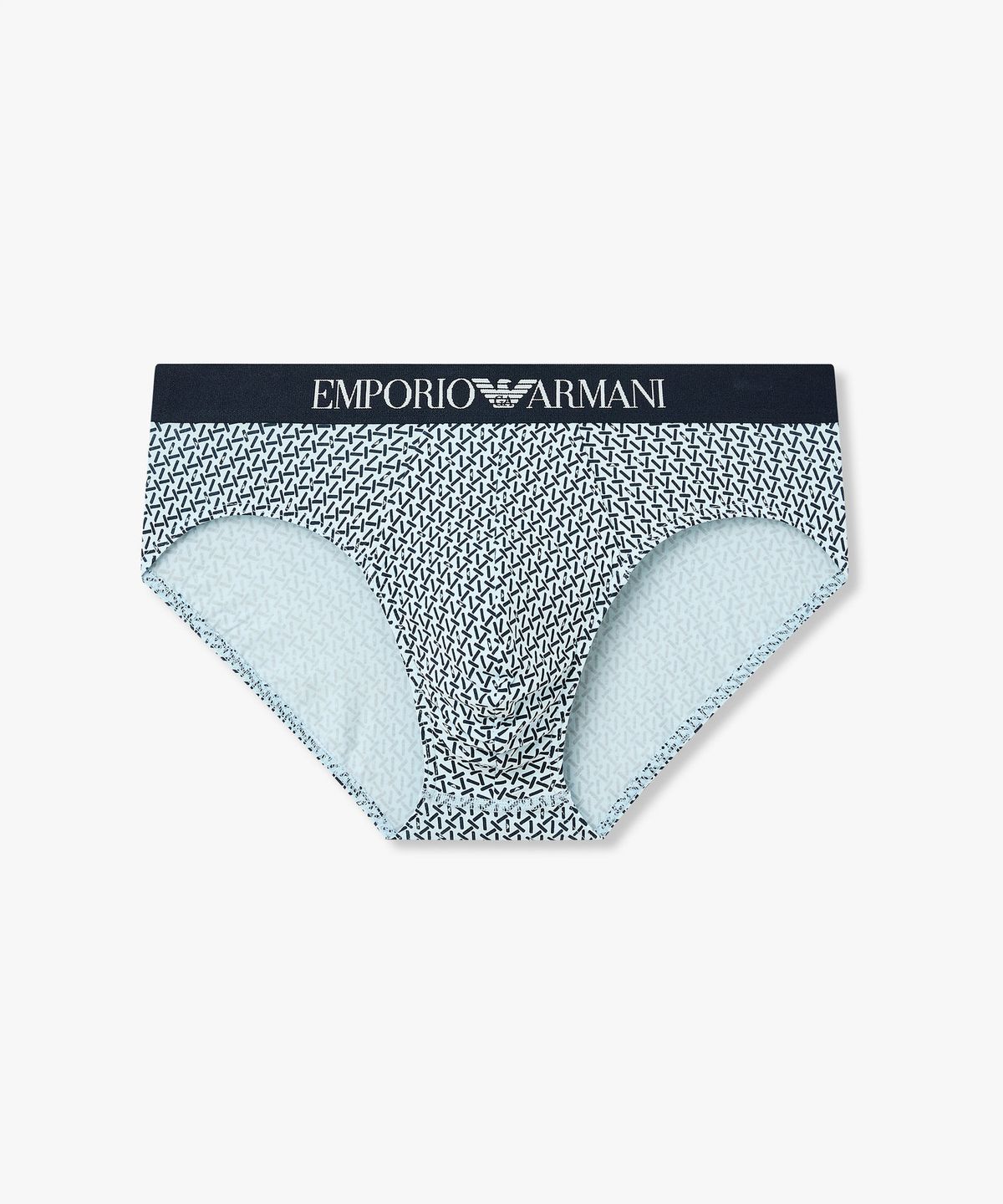 엠포리오 아르마니 언더웨어(EMPORIO ARMANI UNDERWEAR) 남성 올오버 패턴 프린트 브리프_라이트 블루 0816111036