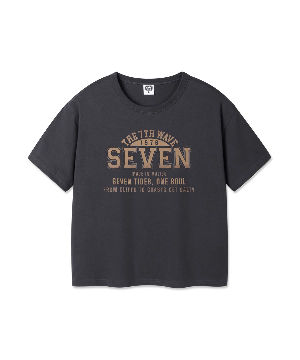 앨빈클로(ALVINCLO) SEVEN 크롭핏 반팔티셔츠 AST3513 (3COLOR)