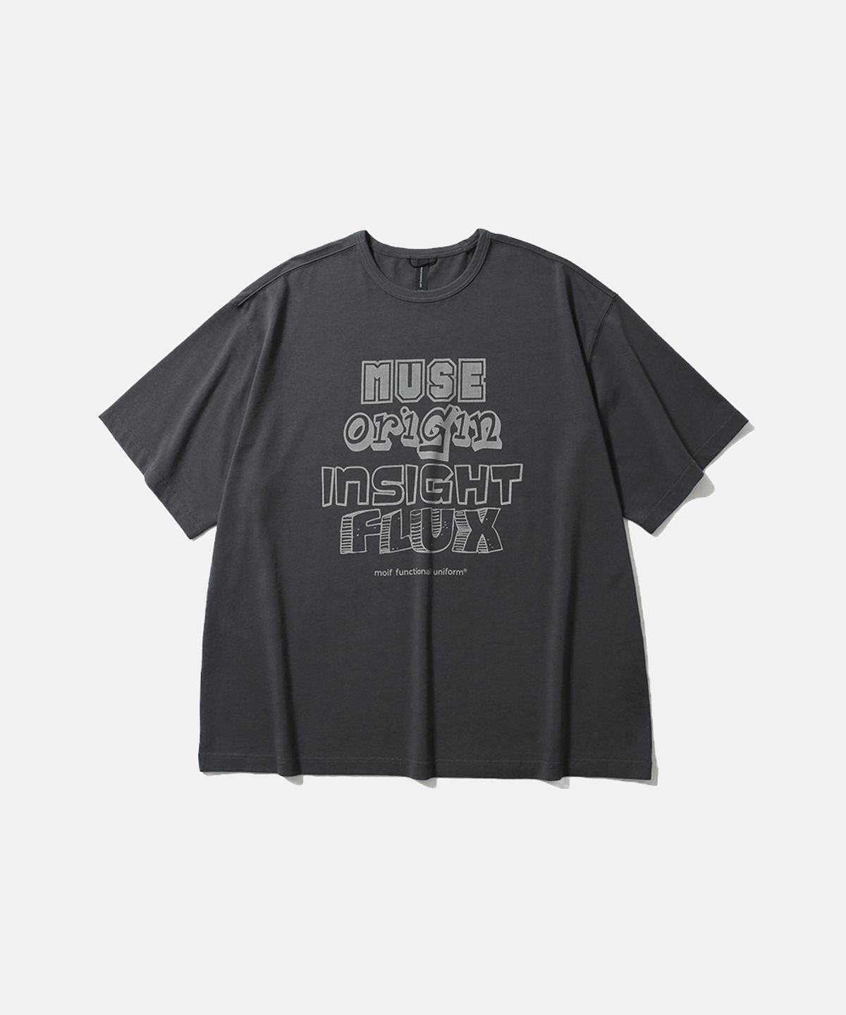 모이프(MOIF) [SS26] ACROSTIC POEM H/S TEE / CHARCOAL