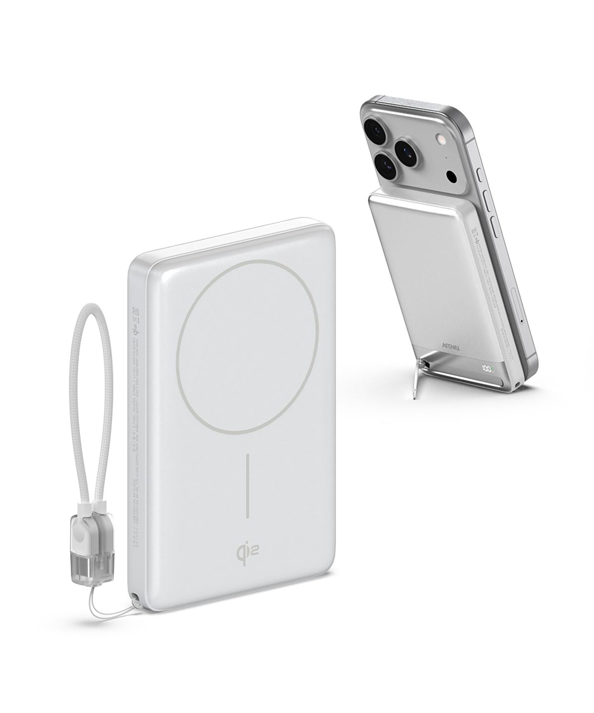 아트뮤(ARTMU) Qi2 15W 맥세이프 슬림 고속 보조배터리 10000mAh QB410 화이트