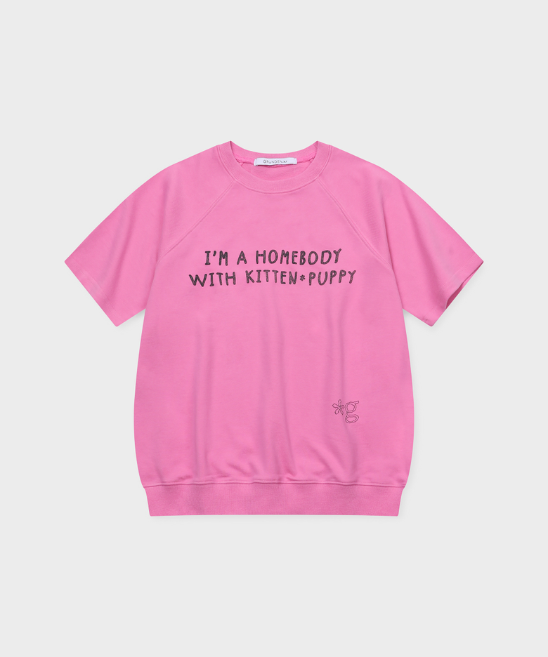 HOMEBODY SHORT-SLEEVE SWEATSHIRT (FAIRY PINK)