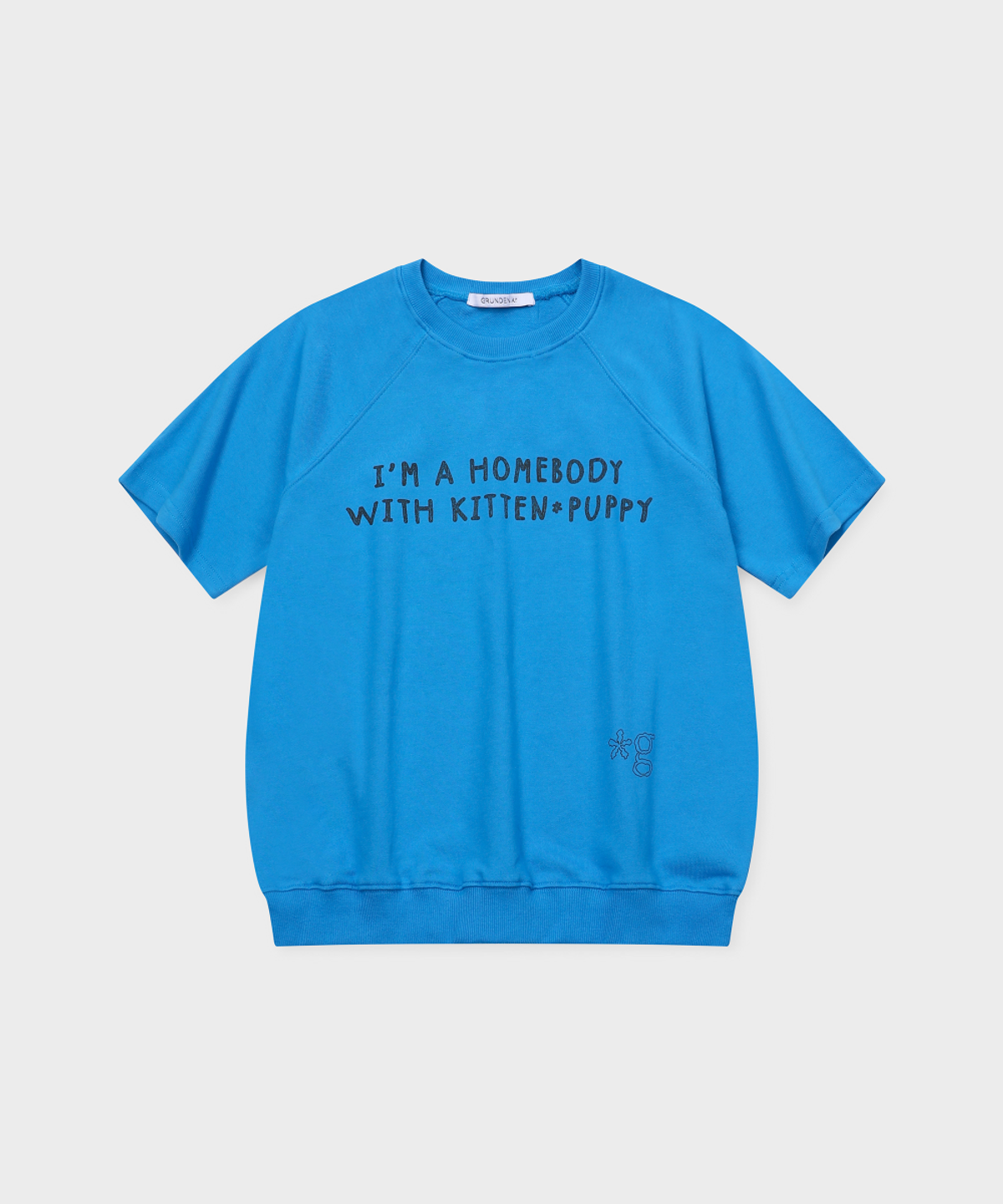 글런든(GRUNDEN) HOMEBODY SHORT-SLEEVE SWEATSHIRT (HAWAIIAN BLUE)