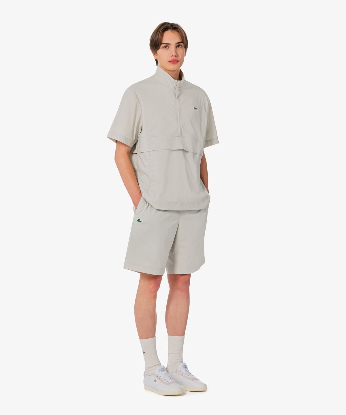 라코스테(LACOSTE) 남성 스트레치 우븐 셋업 쇼츠 GH334E-56G 02S