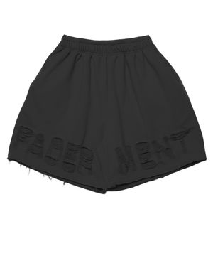 페이더로고 스크래치 데미지 쇼츠(Black)