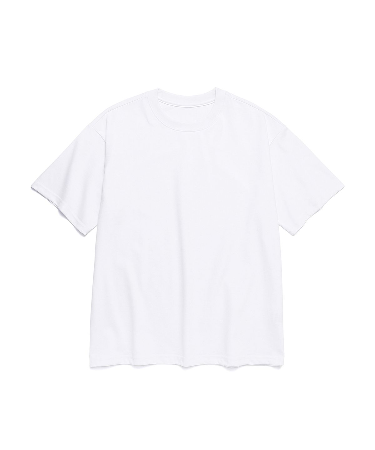 블랭키트(BLANKIT) 베이직 소프트 솔리드 크루넥 티셔츠 (화이트)