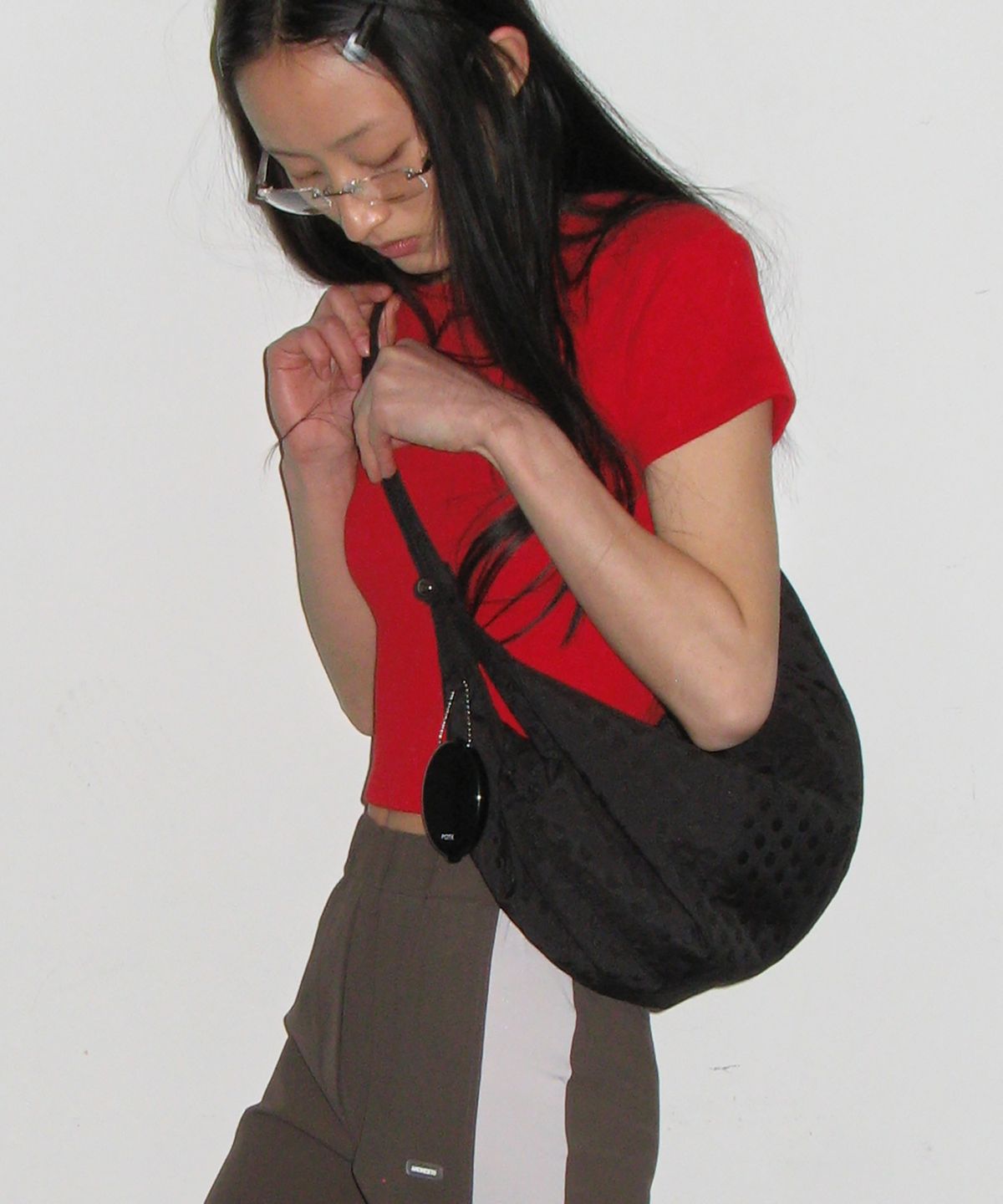 포테(POTE) 0014 3-Way Flow Bag_Dot Black