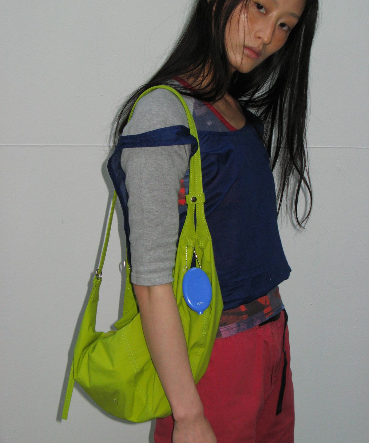 포테(POTE) [6차리오더:바로출고] 0014 3-Way Flow Bag_Vintage Lime