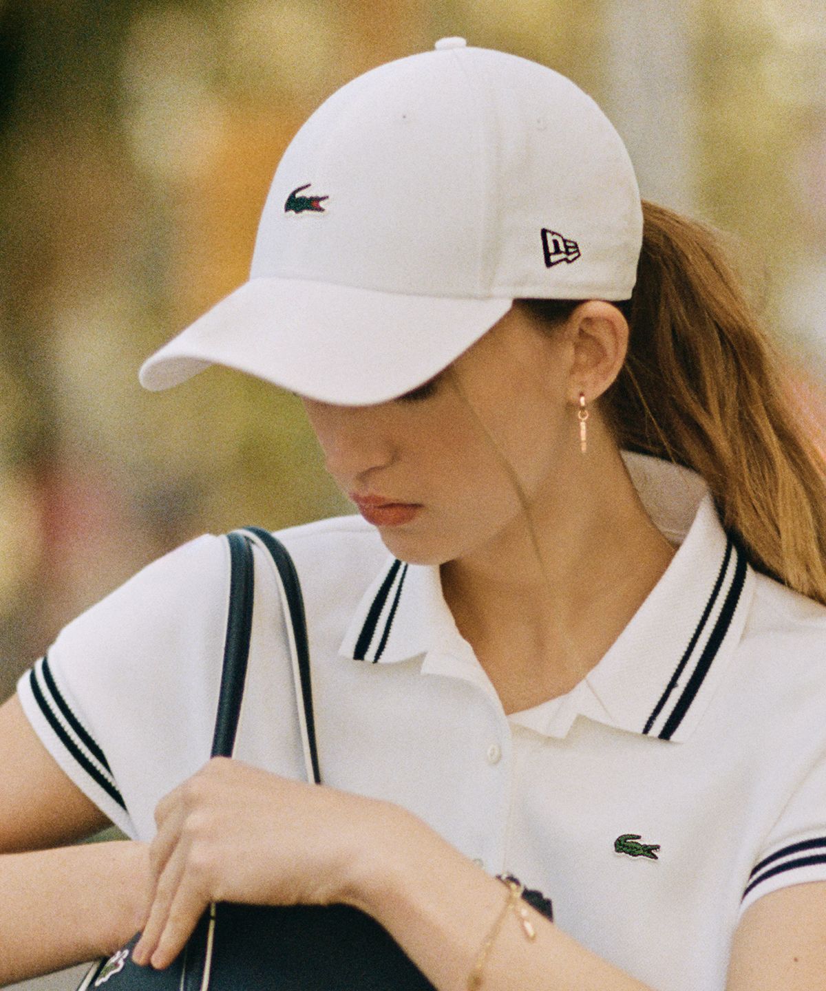 라코스테(LACOSTE) 공용 라코스테 X 뉴에라 골프 캡 RK7305-56G 001