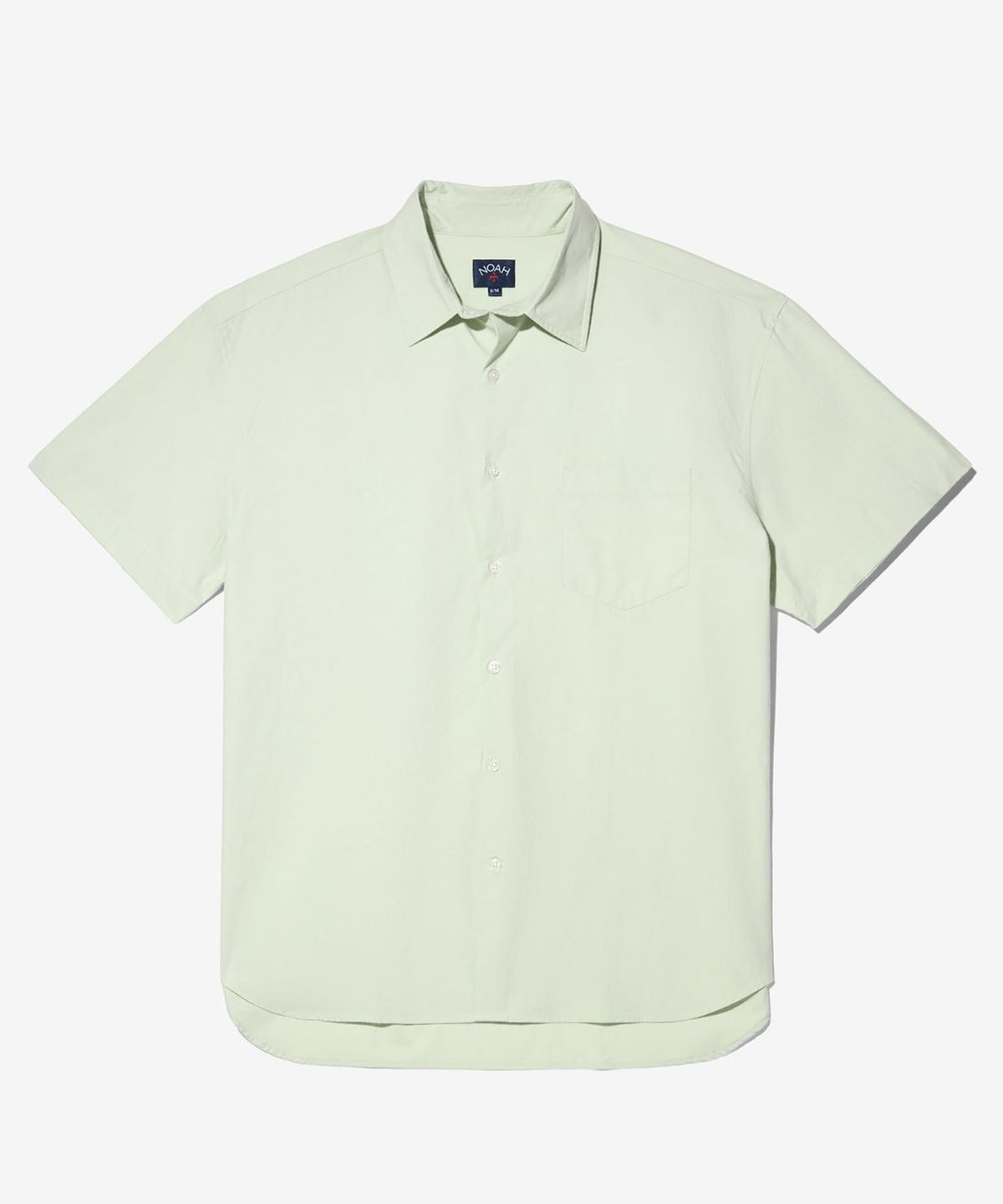 노아(NOAH) (U) 숏 슬리브 오버사이즈드 포플린 허니듀 SHORT SLEEVE OVERSIZED POPLIN HONEYDEW