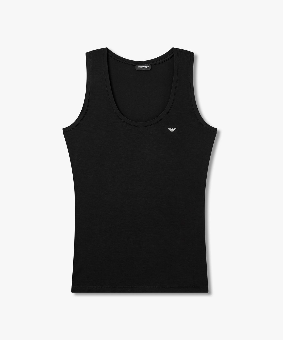 엠포리오 아르마니 언더웨어(EMPORIO ARMANI UNDERWEAR) 여성 레이온 스트레치 라운지 탱크탑_블랙 0826113502