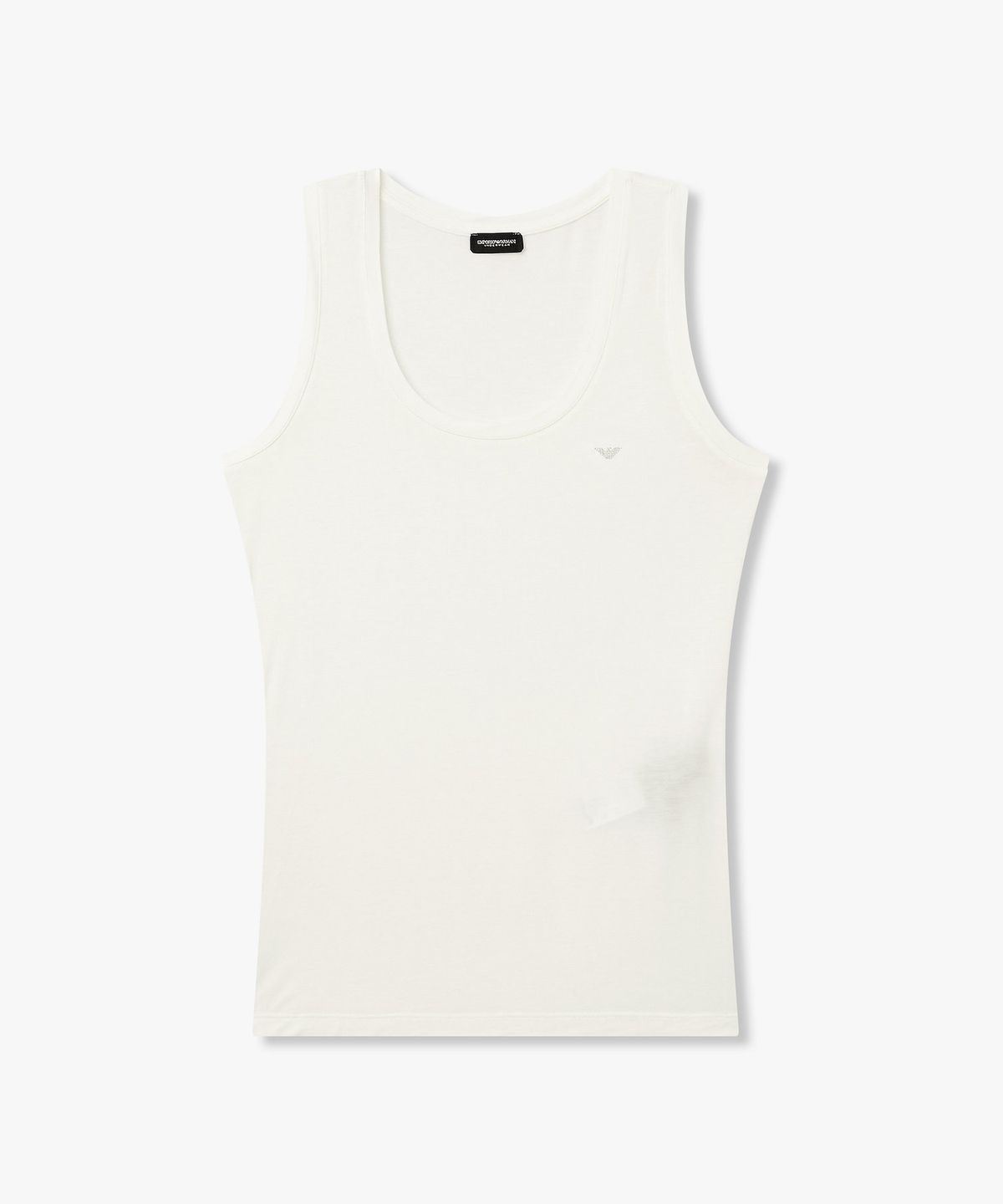 엠포리오 아르마니 언더웨어(EMPORIO ARMANI UNDERWEAR) 여성 레이온 스트레치 라운지 탱크탑_오프 화이트 0826113501