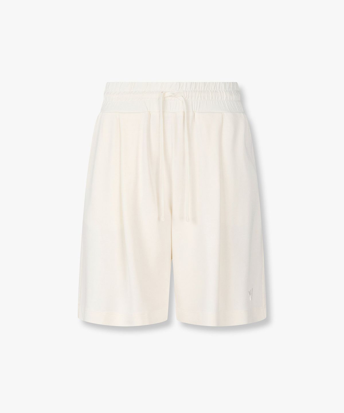 엠포리오 아르마니 언더웨어(EMPORIO ARMANI UNDERWEAR) 여성 원 턱 스트레치 라운지 쇼츠_아이보리 0826131506