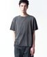 디스트레스드 크롭 박스핏 티셔츠 CHARCOAL
