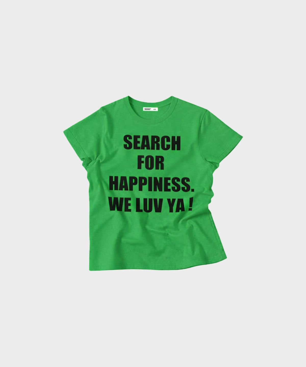 마이딥블루메모리즈(MY DEEP BLUE MEMORIES) (w)WE NEED LUV CROP TEE (GREEN)