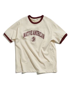 아메리칸 빈티지 링거 티셔츠 아이보리 FST357