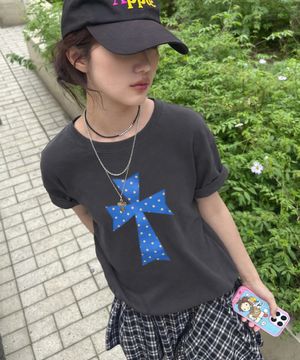 [UNISEX]DOT CROSS 반팔티_5color