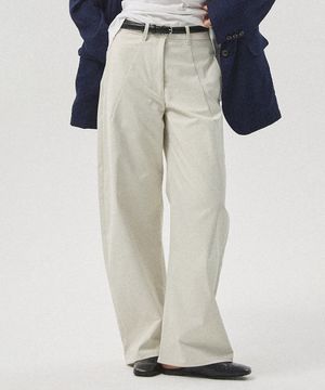 Vorn Curved Tuck Chino Pants_LIGHT GREY