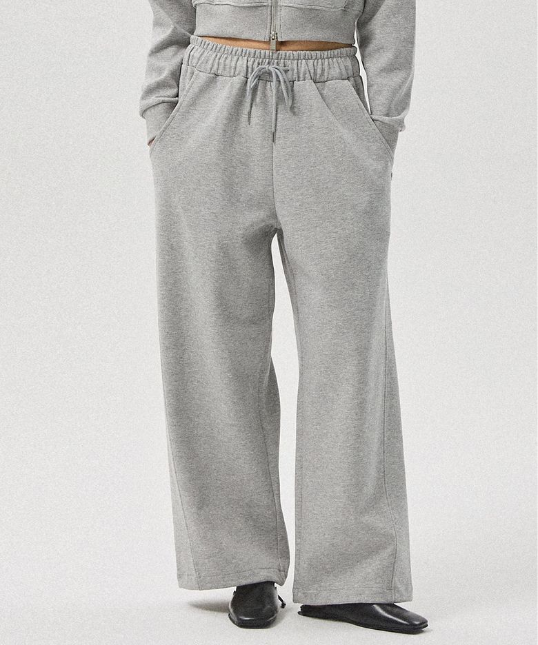 Aro Oversized Wide Drawstring Sweatpants_MELANGE