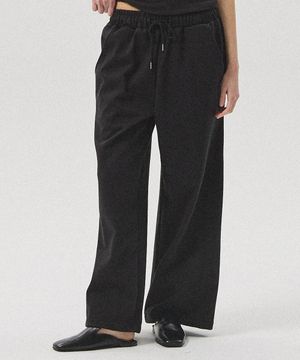 Aro Oversized Wide Drawstring Sweatpants_BLACK