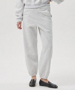Aro Sweat Jogger Pants_WHITE MELANGE