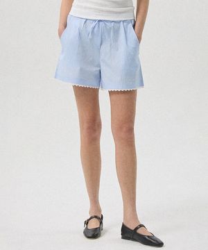 Vore Seersucker Stripe Lace Shorts_LIGHT BLUE