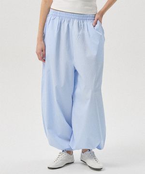 Vore Seersucker Stripe Balloon Jogger Pants_LIGHT BLUE