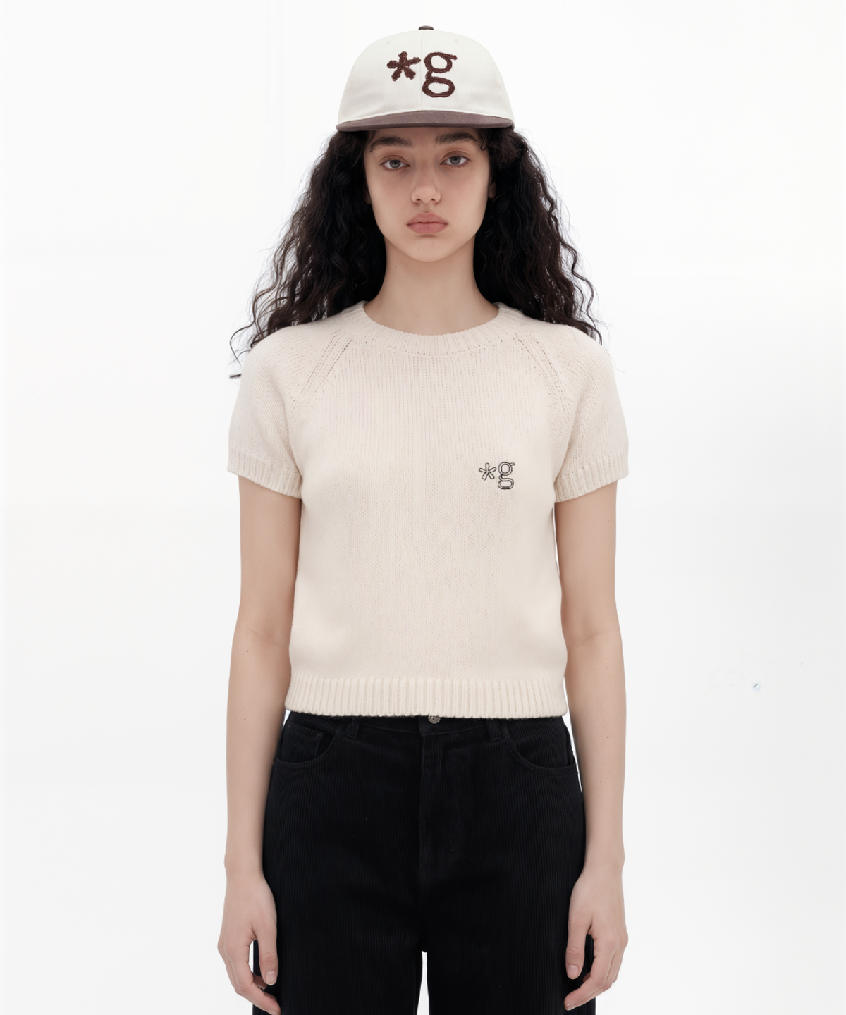 글런든(GRUNDEN) PLUMP SHORT-SLEEVE KNIT SWEATER (IVORY)