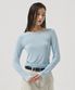 Lior Boat-Neck Long Sleeve Tee_BLUE