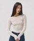 Elia Sheer Rib Long Sleeve Tee_WHITE