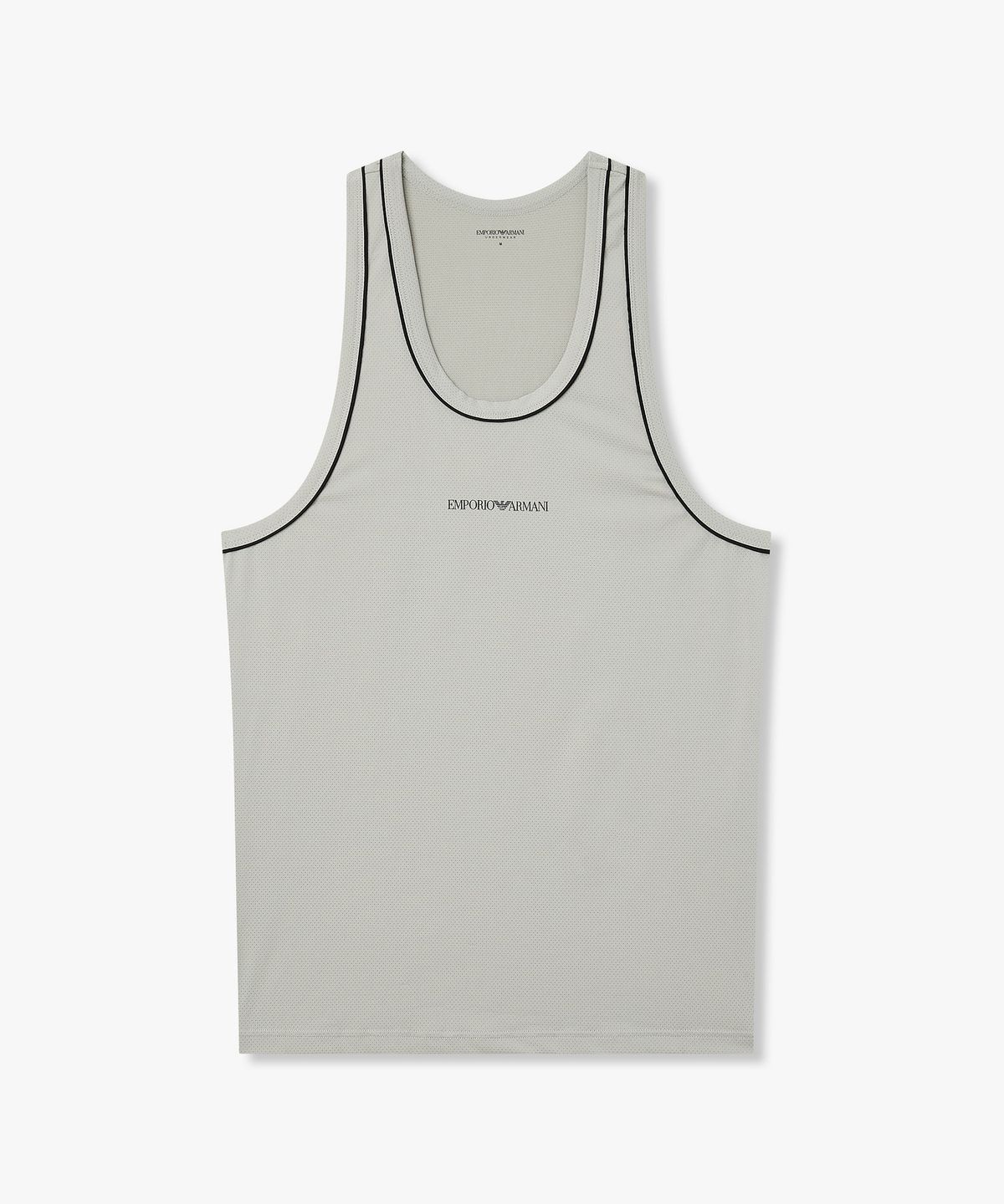 엠포리오 아르마니 언더웨어(EMPORIO ARMANI UNDERWEAR) 남성 핀홀 벤트 라운지 탱크탑_스틸그레이 0816113004