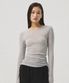 Elia Sheer Rib Long Sleeve Tee_LIGHT GREY