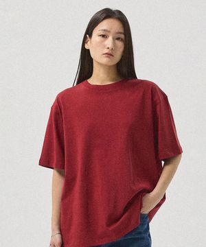 Airo Soft Cotton Oversized Drop-Shoulder T-Shirt_WIINE