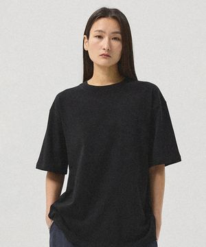 Airo Soft Cotton Oversized Drop-Shoulder T-Shirt_BLACK