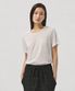 Aire Sheer Linen U-Neck Tee_WHITE
