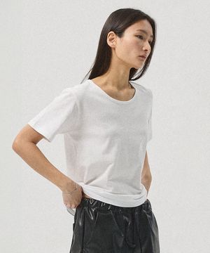 Nove Oversized U-Neck Cotton Tee_WHITE