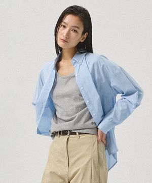 Noe Air Cotton Oversized Shirt_LIGHT BLUE