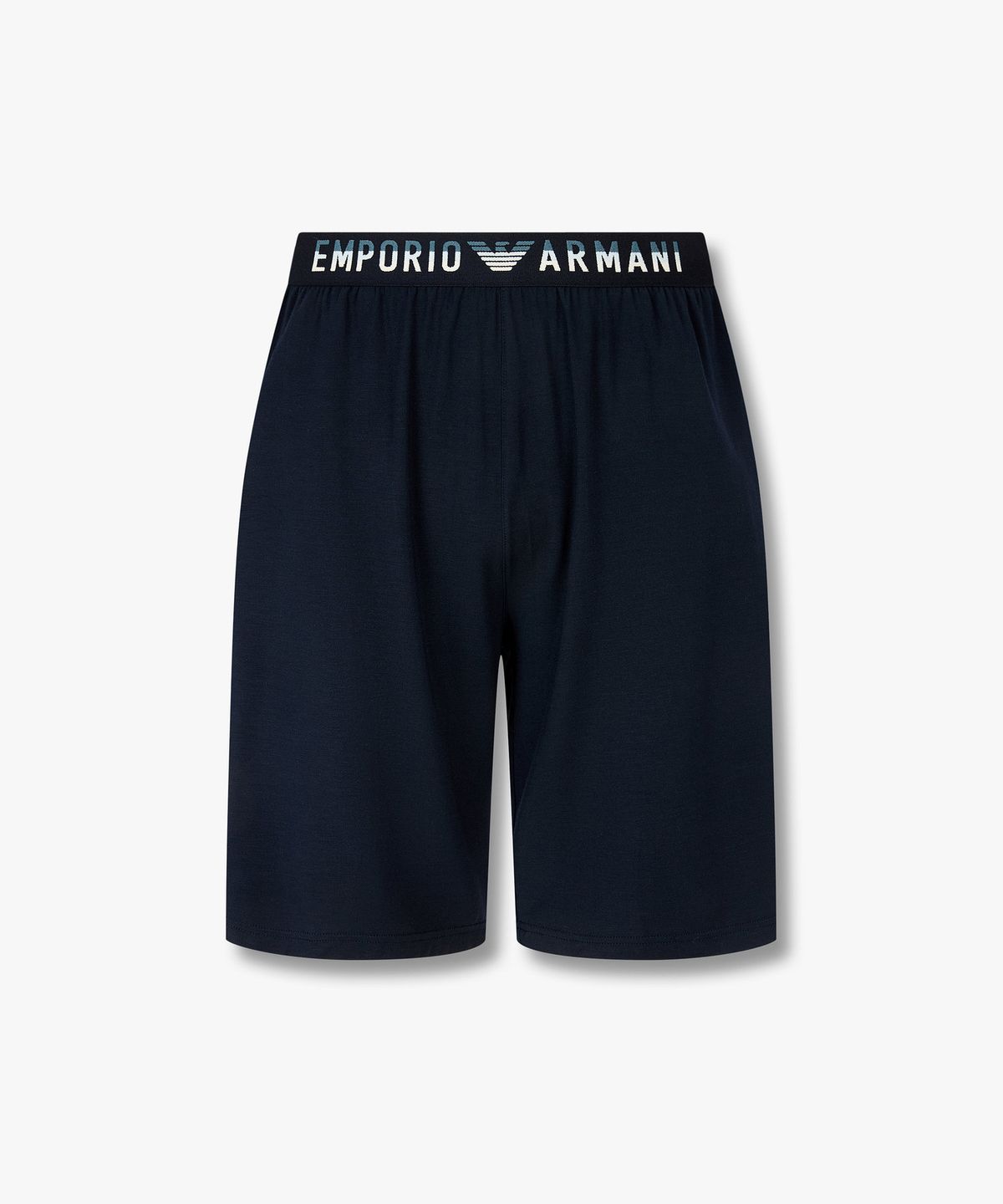 엠포리오 아르마니 언더웨어(EMPORIO ARMANI UNDERWEAR) 남성 자카드 로고 소프트 라운지 쇼츠_네이비 0816131030
