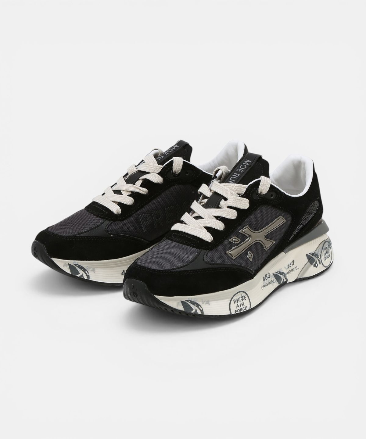 프리미아타(PREMIATA) [26SS][MOERUN-D] 블랙 여성 스니커즈