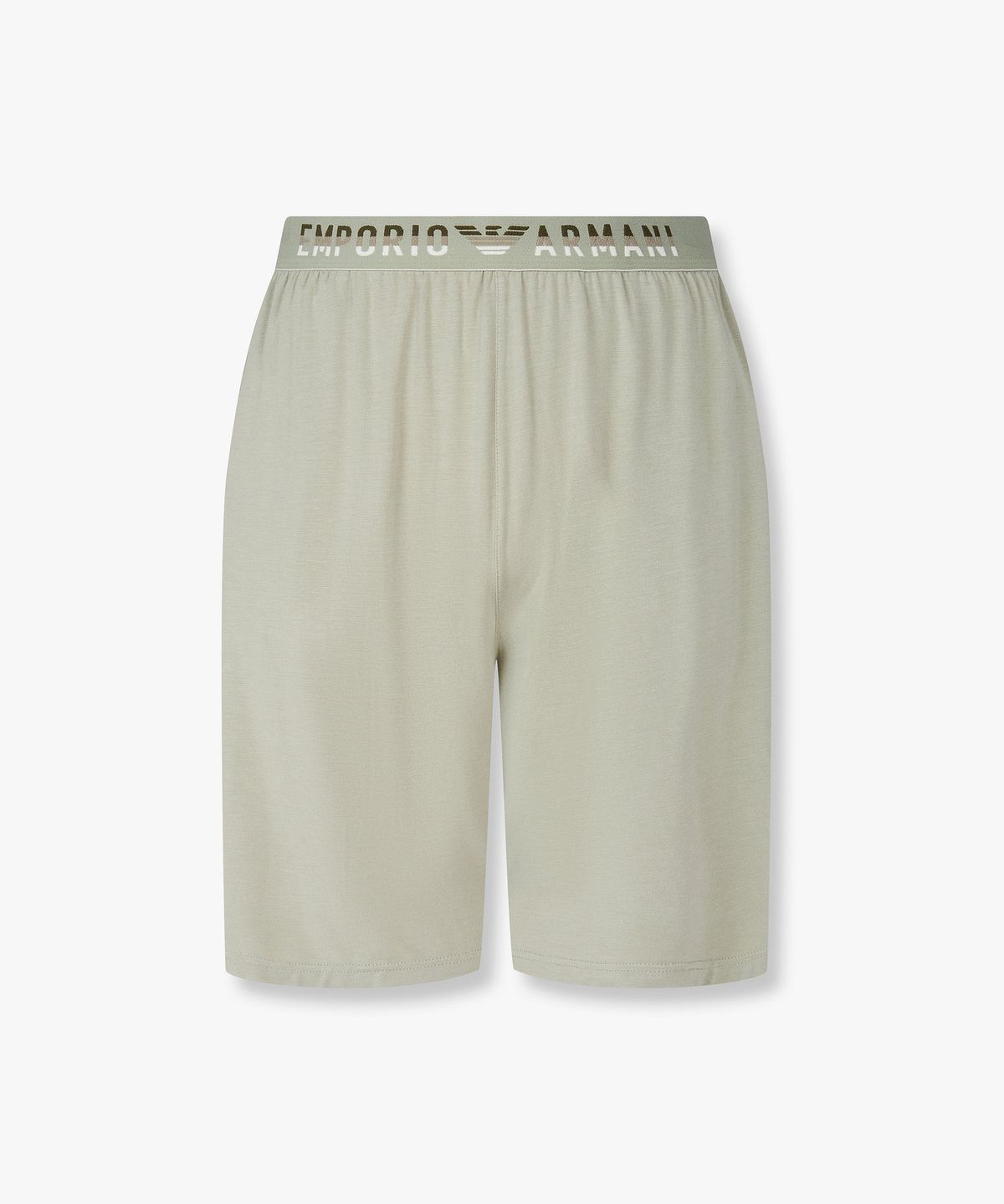 엠포리오 아르마니 언더웨어(EMPORIO ARMANI UNDERWEAR) 남성 로고 밴딩 레이온 라운지 쇼츠_라이트 그린 0816131028