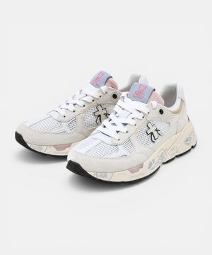 [26SS][MASE] 화이트 로고패치 소가죽 여성 스니커즈